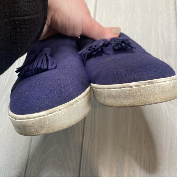 Spenco Women's Celine Blue Slide Tassel Mules Size 9 - Picture 3 of 8